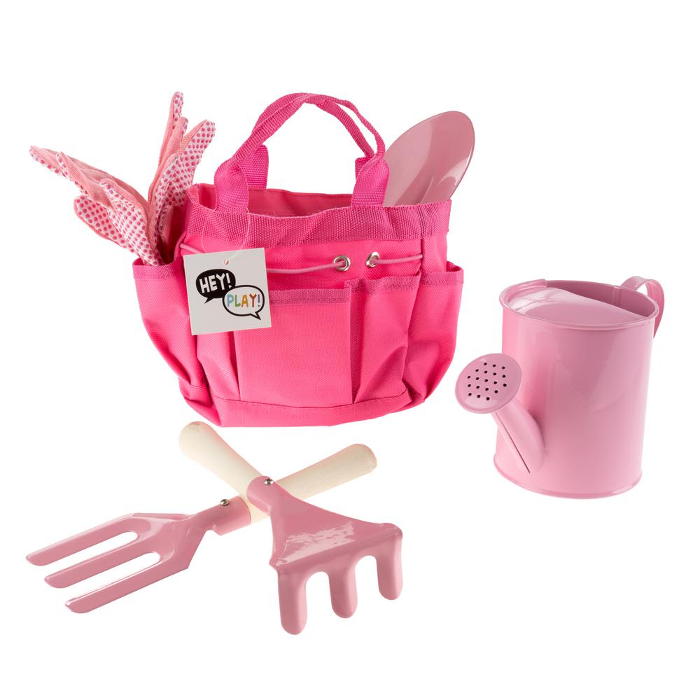 kids pink tool set