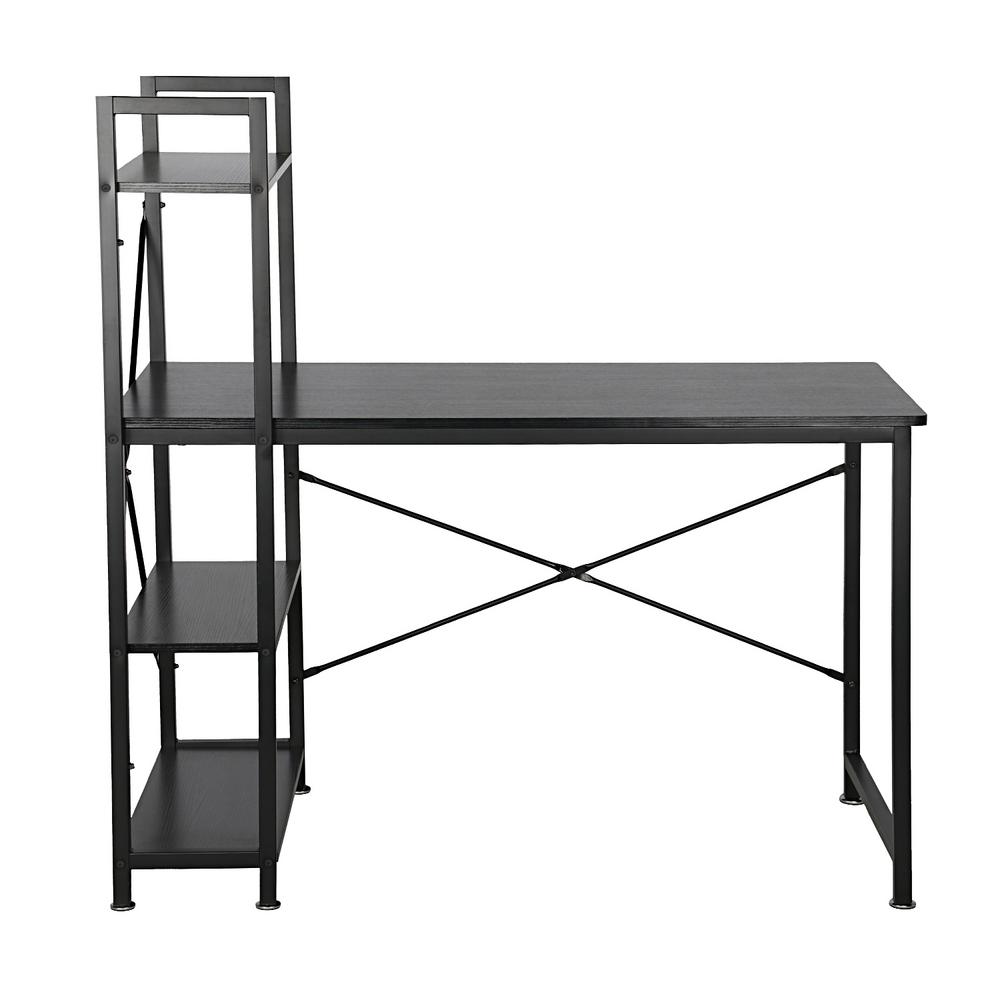 Utopia Alley Modern Style Computer Desk With 4 Tier Attached