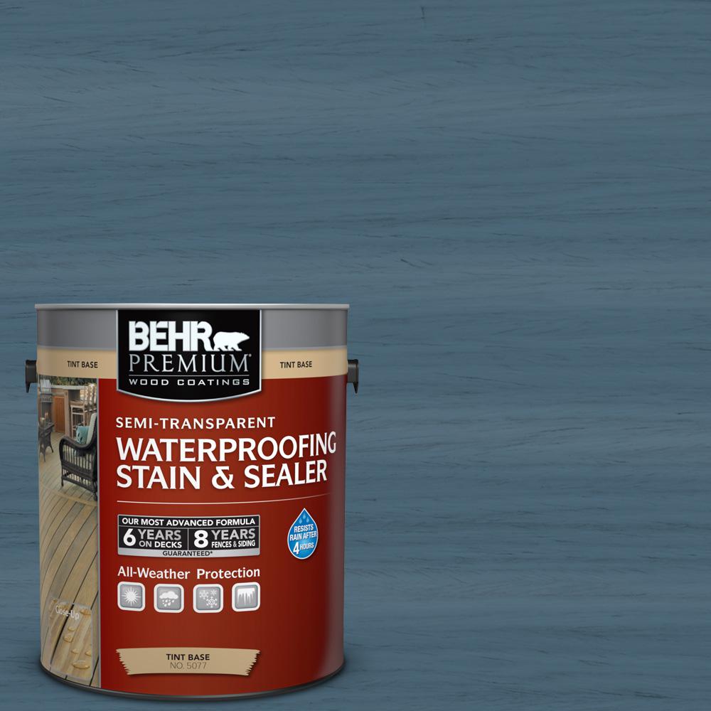 Behr Premium 1 Gal St 107 Wedgewood Semi Transpa Waterproofing St 107 Wedgewood Semi Transpa Waterproofing Exterior Wood