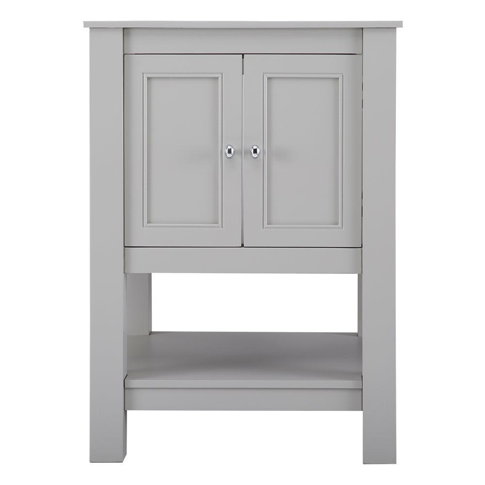 Home Decorators Collection Gazette 24 In W X 21 75 D 34 H Vanity Cabinet Only Grey