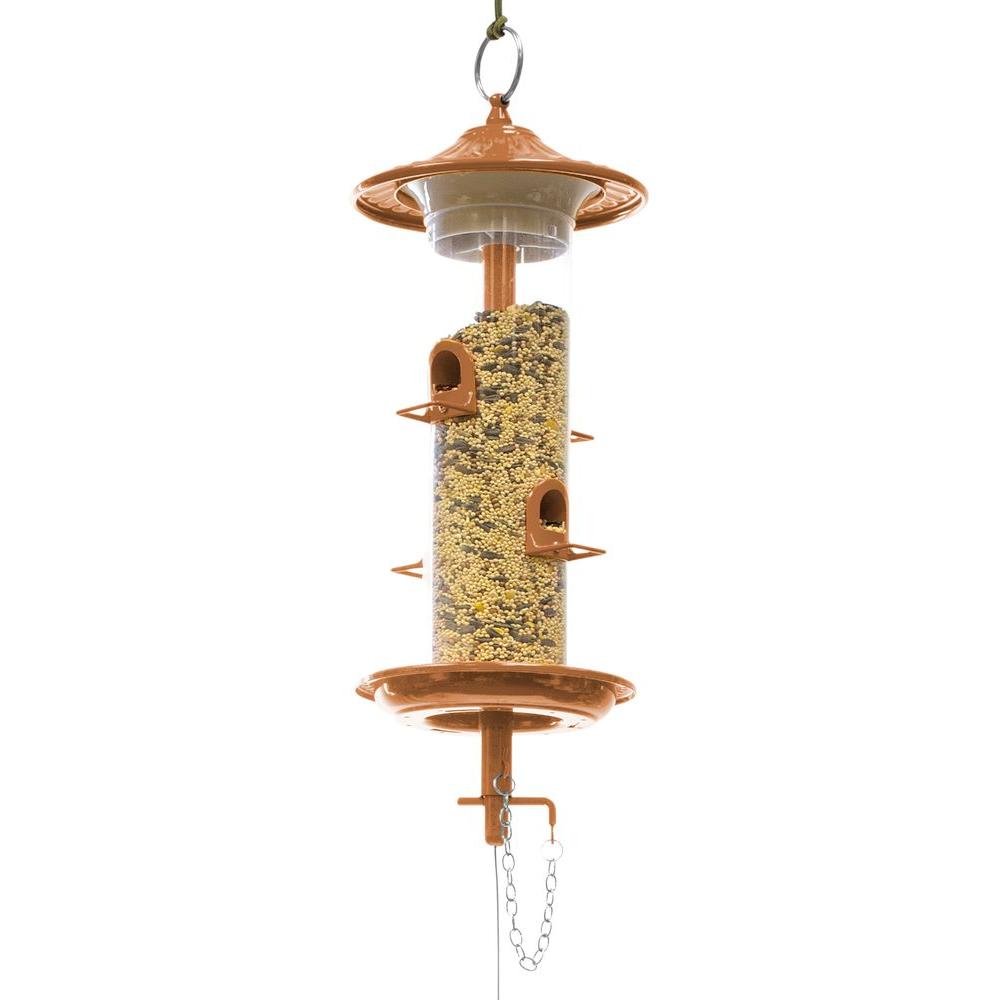The EffortLess Birdfeeder 100 Series Copper Mini Finch Birdfeeder