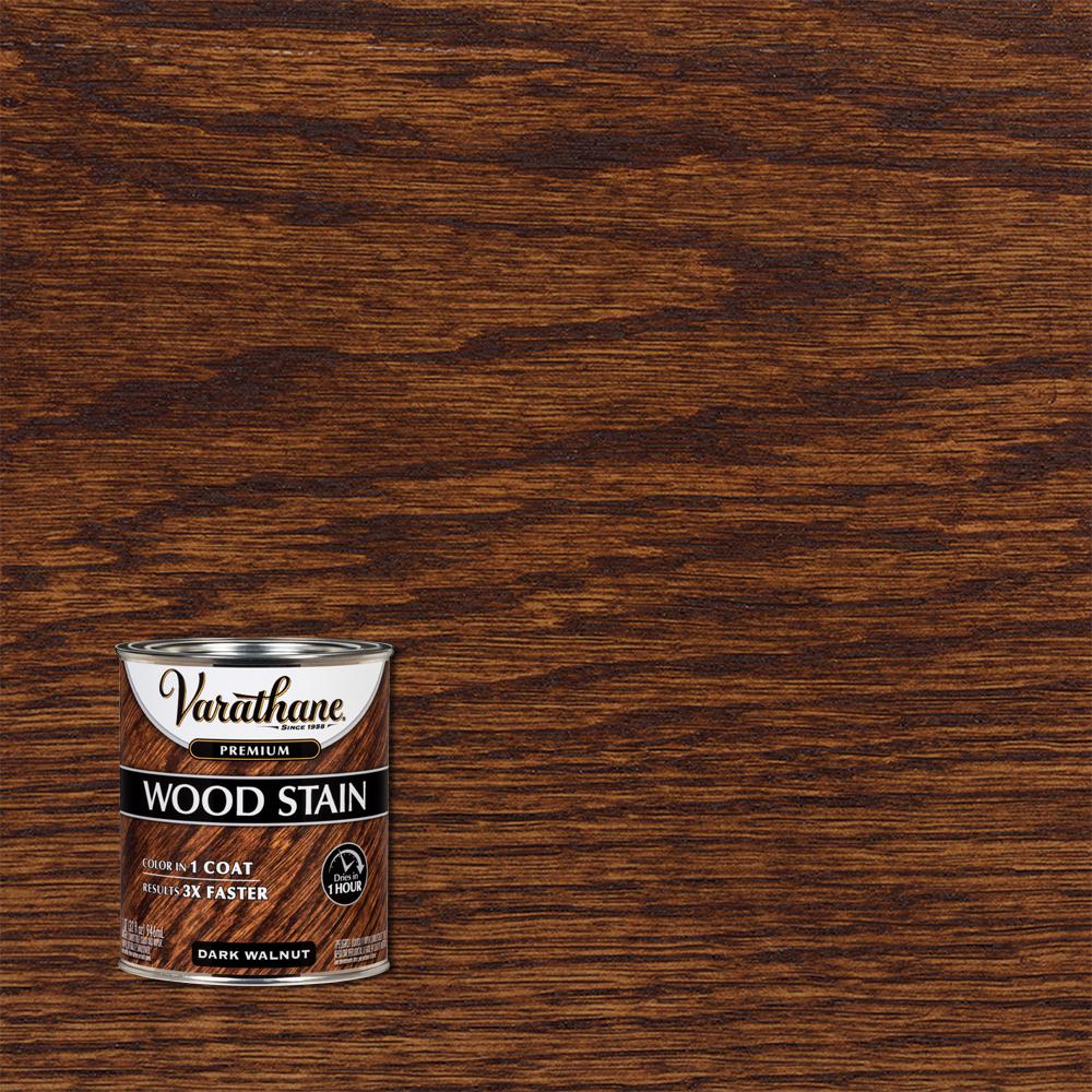 1 qt. Dark Walnut Premium Fast Dry Interior Wood Stain (2-Pack)
