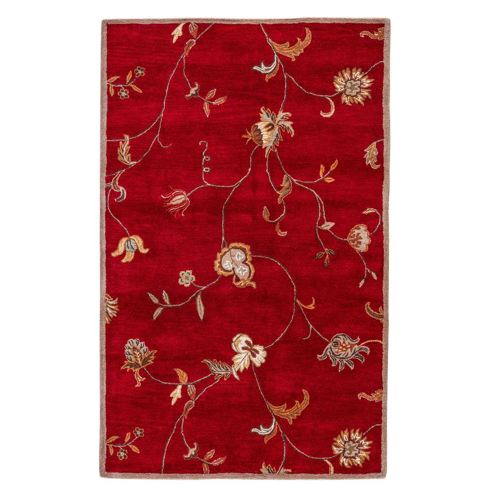 Jaipur Rugs Ketchup 4 ft. x 6 ft. Floral Area RugRUG103451 The Home