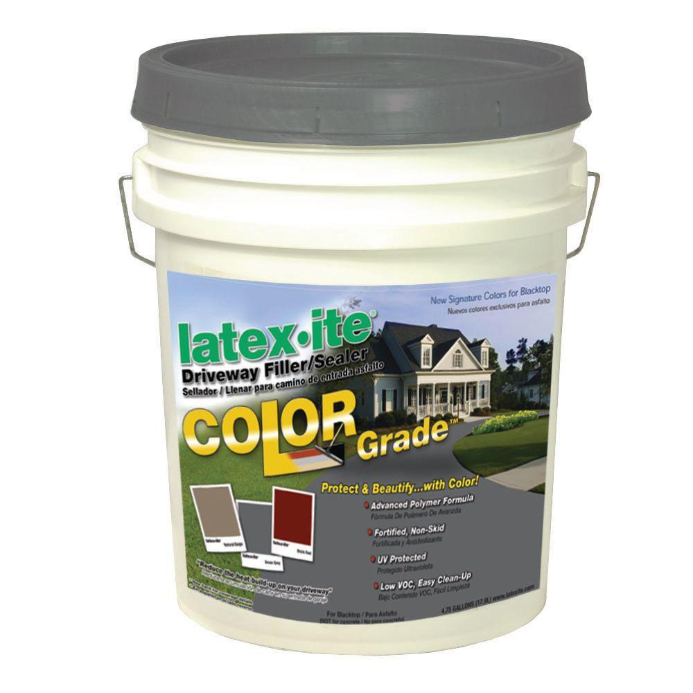 Latex-ite 4.75 Gal. Color Grade Blacktop Driveway Filler ...