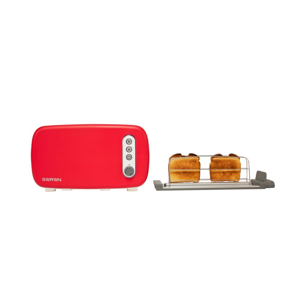 BergHOFF Seren Side Loading Toaster with Red Panel (2Piece) 2212319