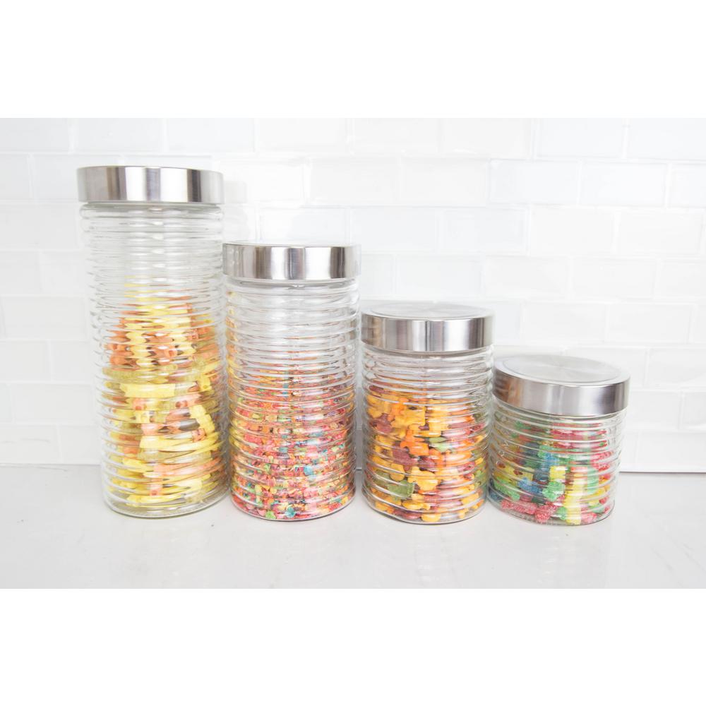 Pyrex Simply 16 Piece Round Glass Storage Set With Assorted 4 Piece Beehive Glass Container Set