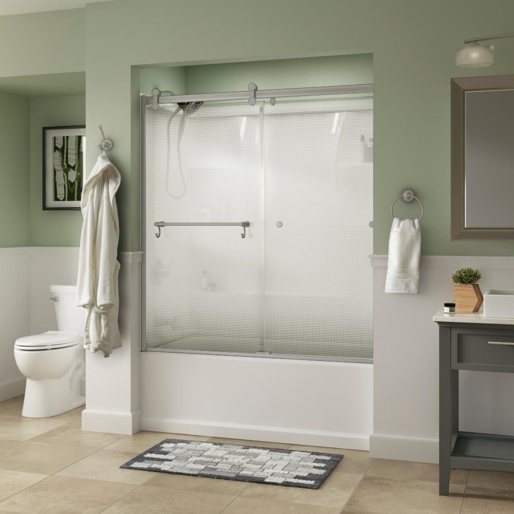Delta Lyndall 60 in. x 583/4 in. SemiFrameless Contemporary Sliding