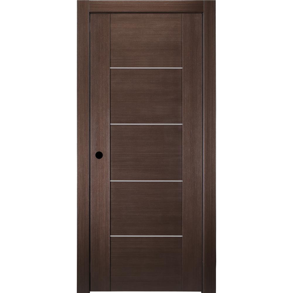 Belldinni 24 In X 80 In Dana Wenge Finished With Aluminum Strips
