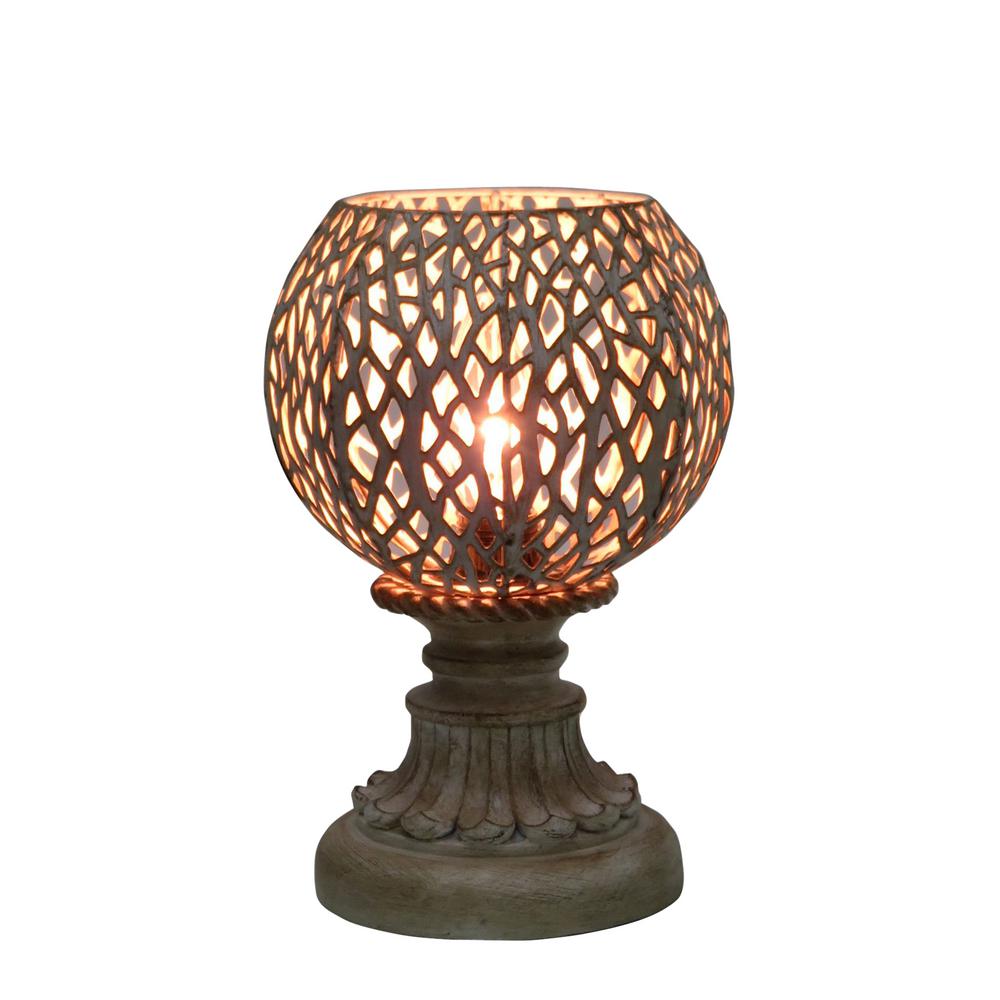 white moroccan table lamp