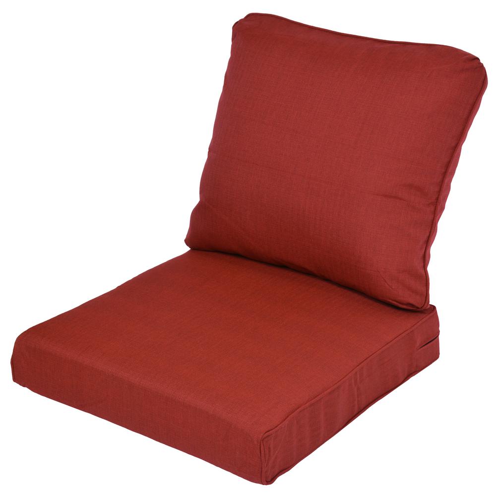 Olefin Red Sofa Loveseat Cushions Outdoor The Lemon Grove Chili Replacement 2 Piece Outdoor Sofa Cushion