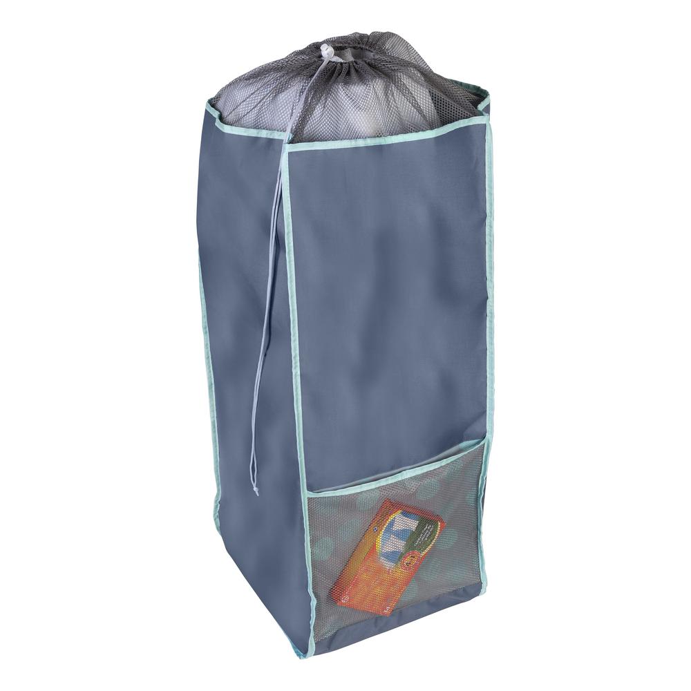 Honey Can Do Back To School Mint Polyester Laundry Hamper With Straps