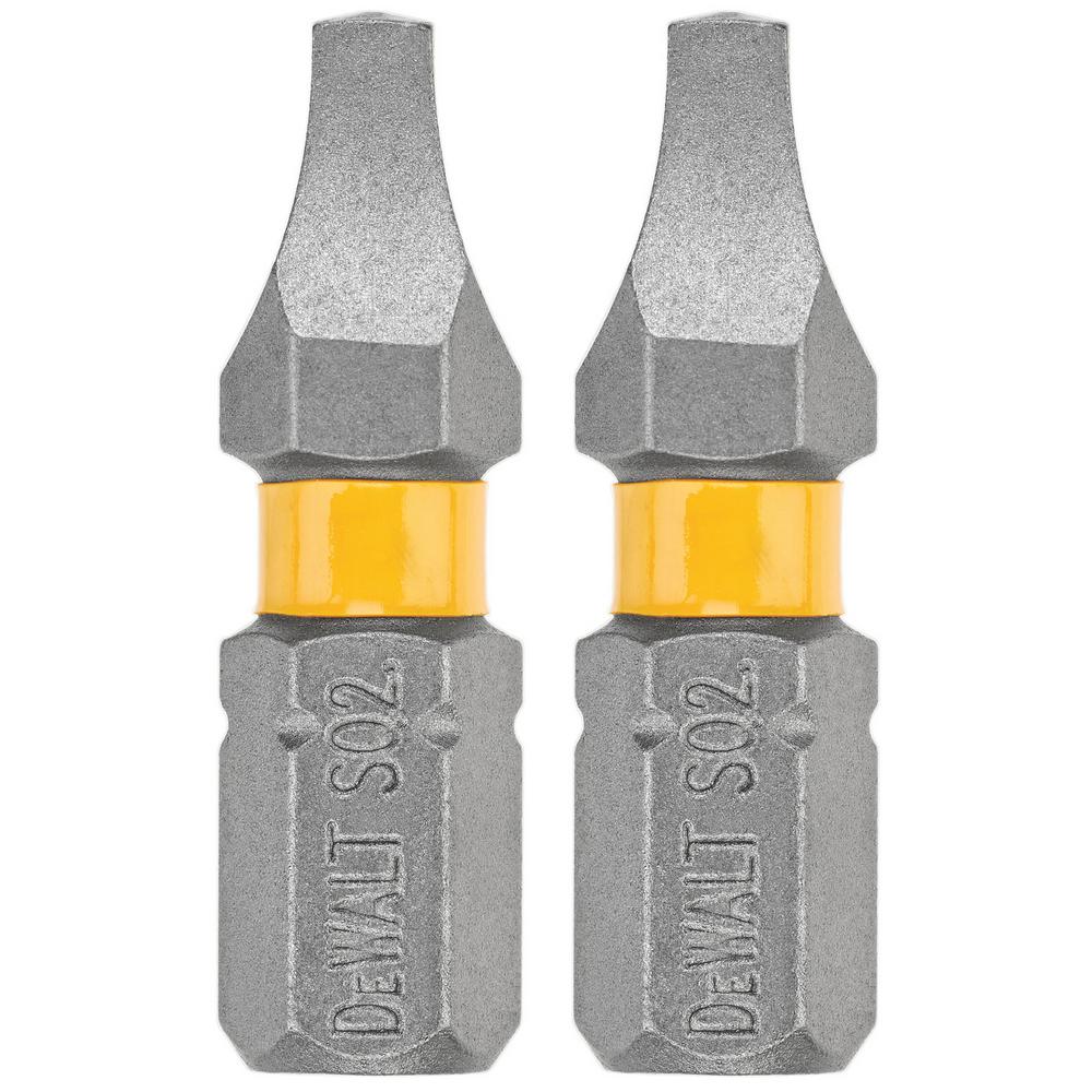 DEWALT MAXFIT 1 in. Steel 2 Square Bit (2Piece)DWA1SQ2MF2 The Home