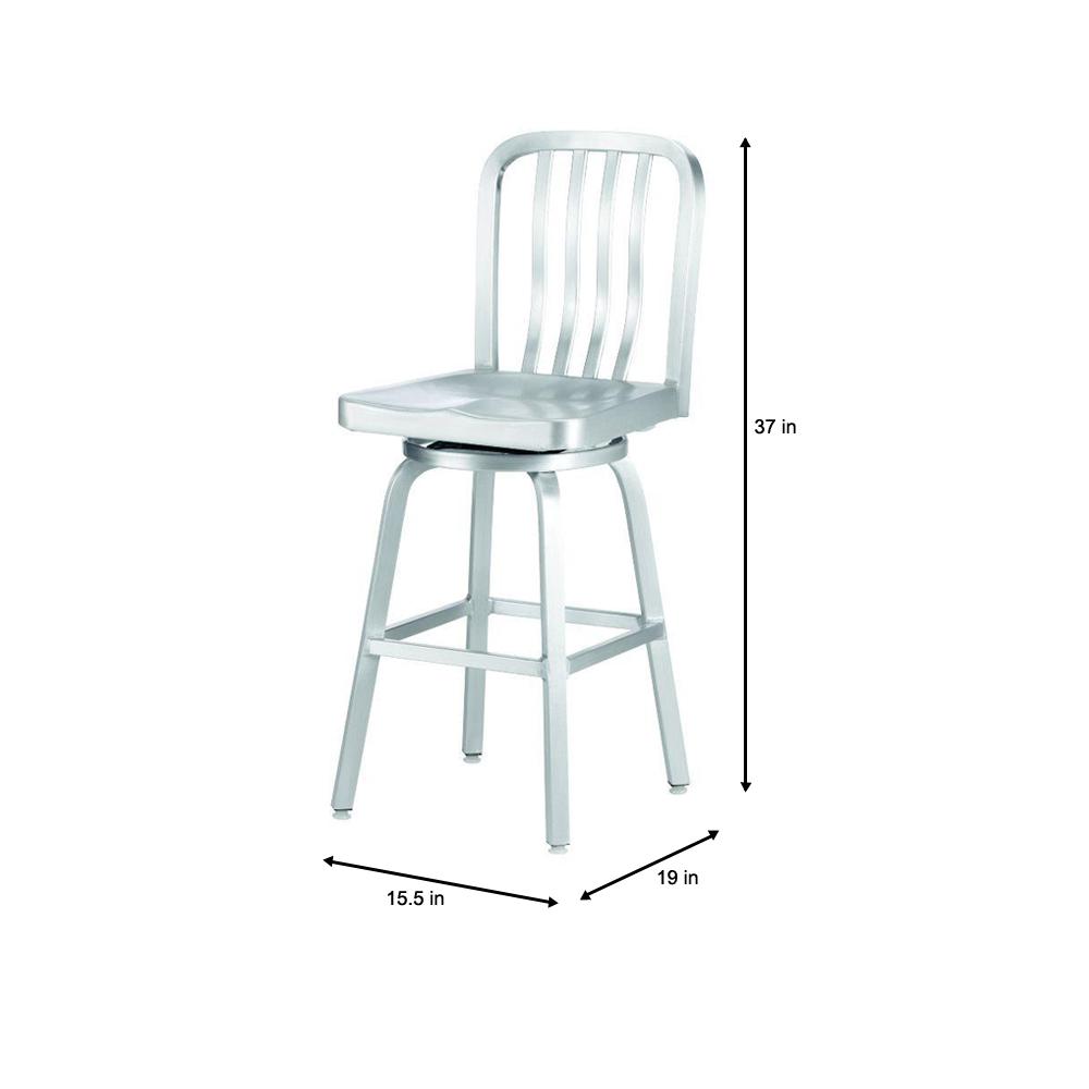 Home Decorators Collection Sandra 24 In Brushed Aluminum Swivel Bar Home Decorators Collection Sandra 24 In Brushed Aluminum Swivel Bar Stool 2478610440 The Depot