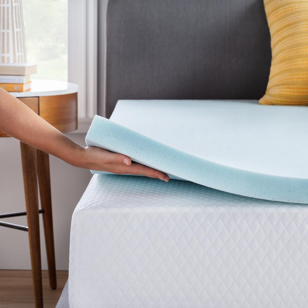 Linenspa 2 in. King Gel Memory Foam Mattress TopperHDLS20KK30GT The