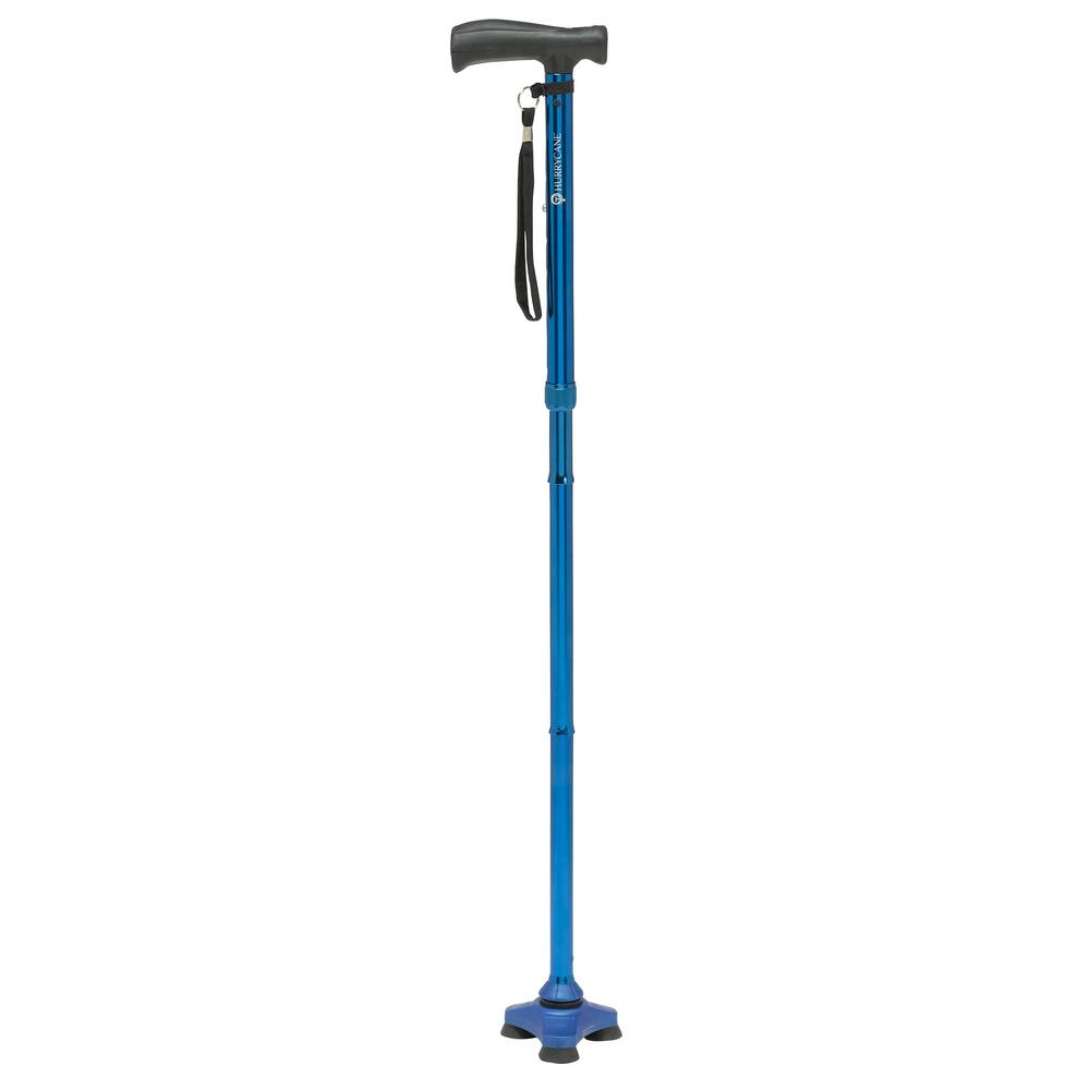 HurryCane Freedom Edition Folding Cane with T-Handle in Blue-HCANE-BL ...