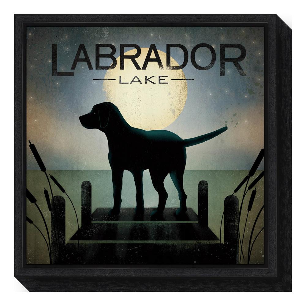 Amanti Art Moonrise Black Dog Labrador Lake By Ryan Fowler Amanti Art Moonrise Black Dog Labrador Lake By Ryan Fowler Framed Canvas Wall Dsw4079563 The Home Depot