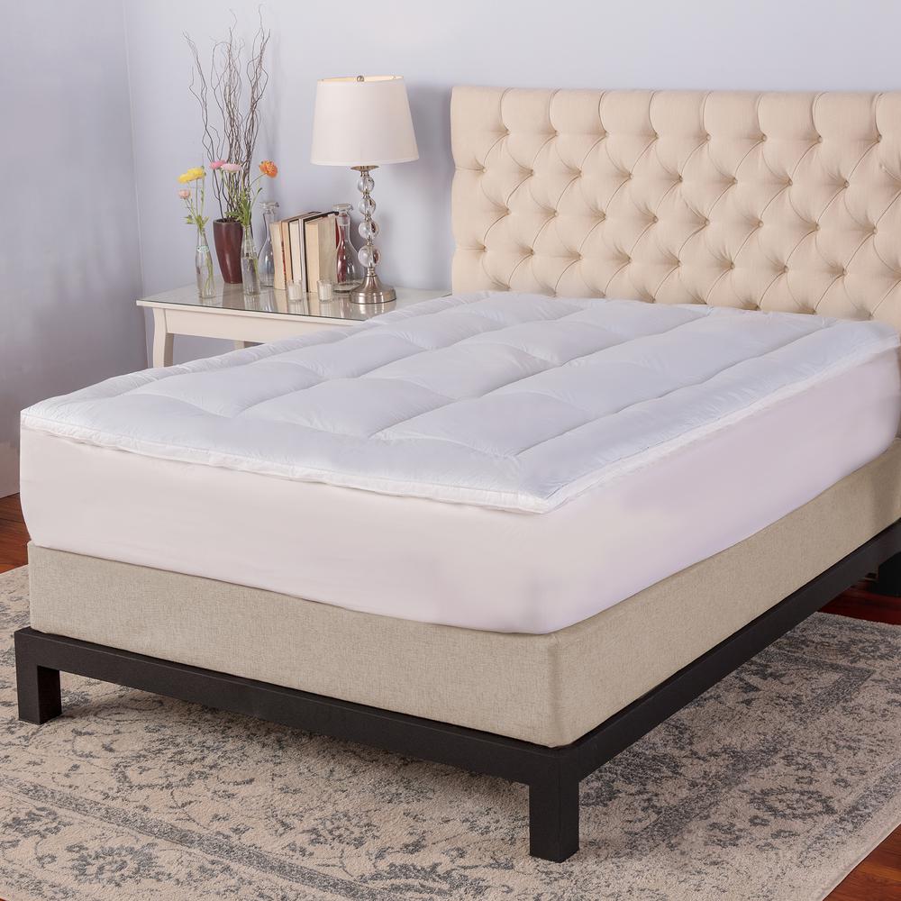 Biopedic Memory Cloud 3 5 In King Gel Infused Foam And Fiber King Gel Infused Memory Foam And Fiber Topper