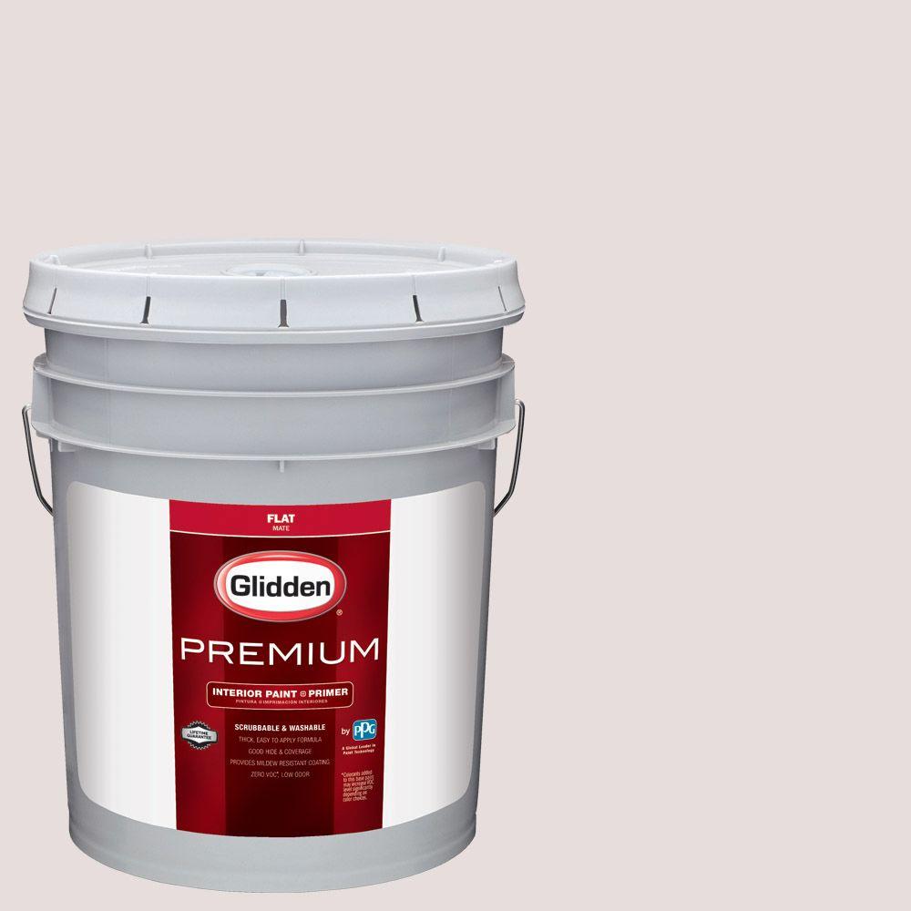 Glidden Premium 5 gal. HDGR35U Wood Anemone Pink Flat Interior Paint