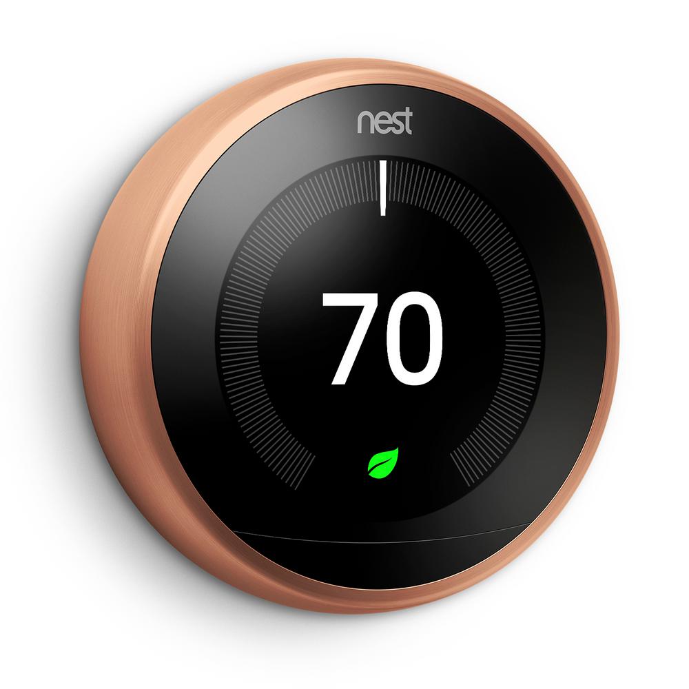Lockable Programmable Thermostats The Home Depot Smart Learning Wi Fi Programmable Thermostat