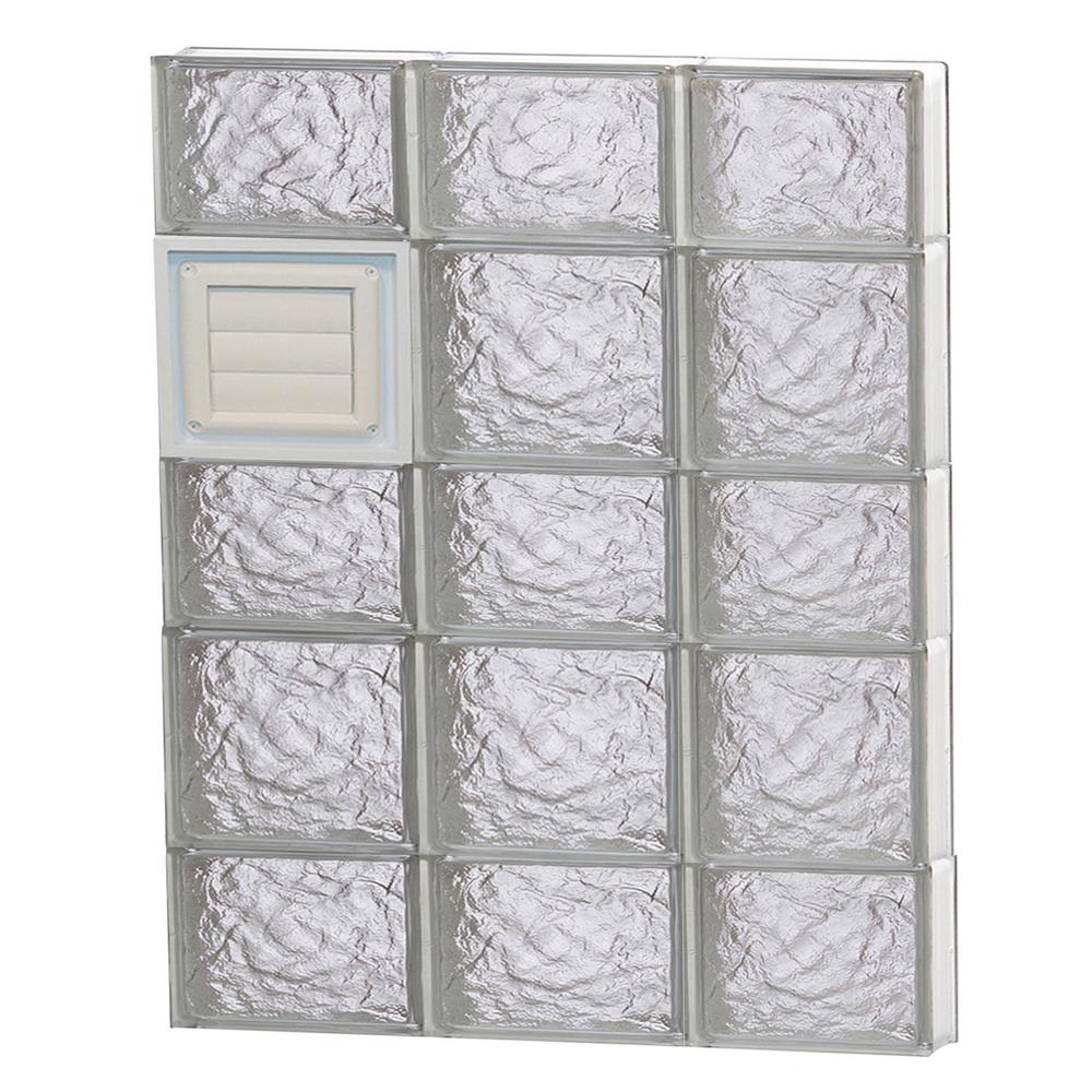 Clearly Secure 25 in. x 31 in. x 3.125 in. Frameless Diamond Pattern