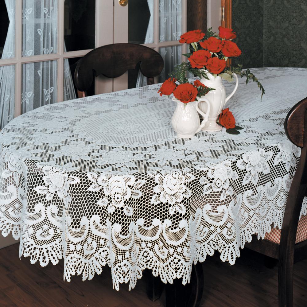 gray lace tablecloth