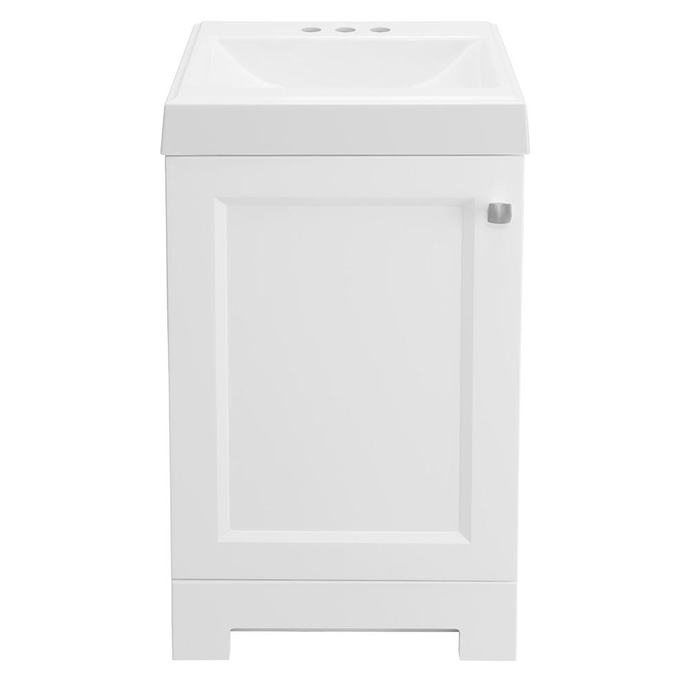 Glacier Bay Shaila 181/2 in. W Bath Vanity in White with Cultured