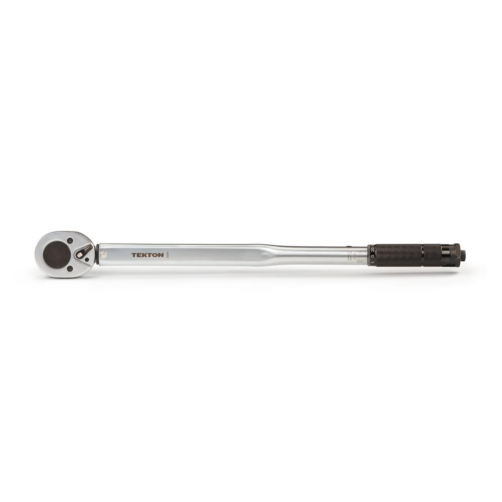 3//4 inch Drive Click Torque Wrench High Dual Range Contrast plastic 50-300 ft lb