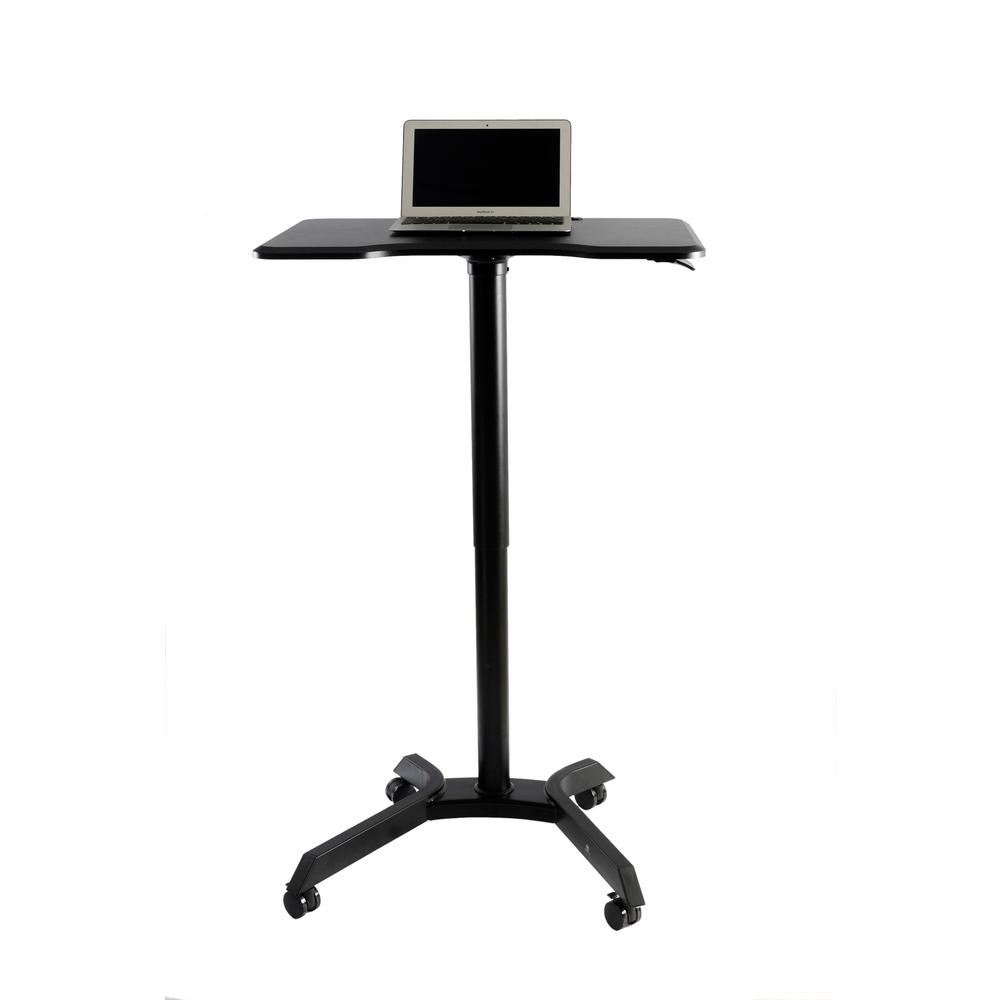 Wheels Black Rolltop Desk Desks Home Office Furniture