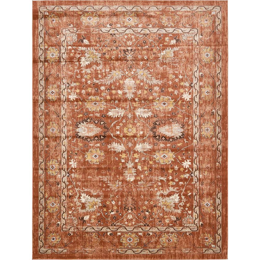 Unique Loom Oslo Brick Red 10' x 13' Rug3129054 The Home Depot