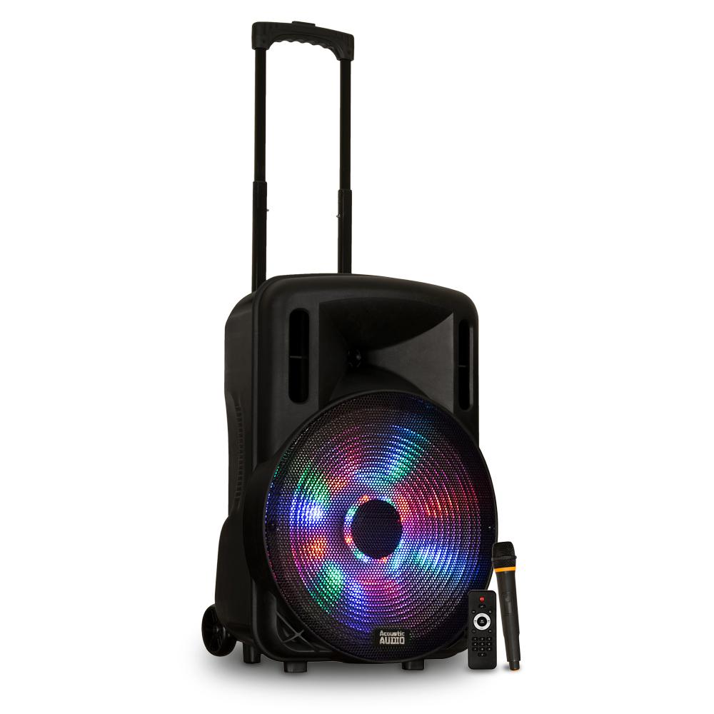 battery operated speaker with microphone