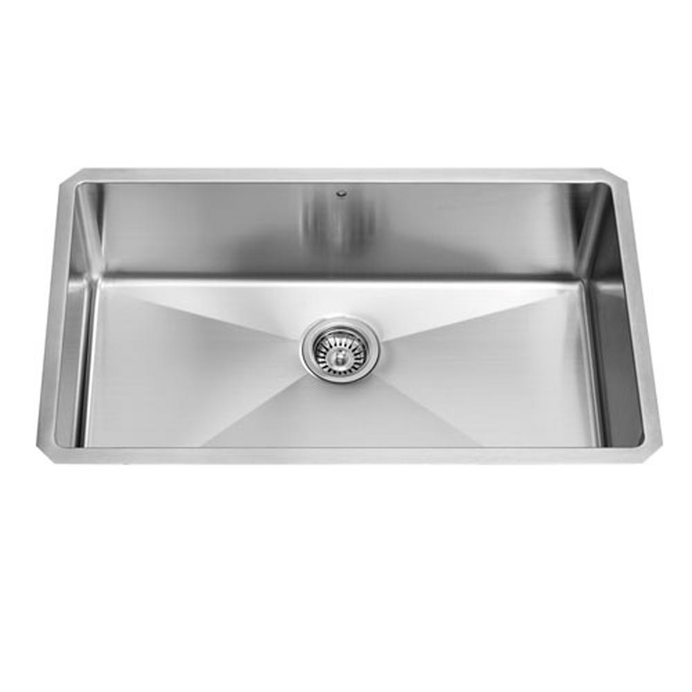 Vigo Undermount Stainless Steel 32 In Single Bowl Kitchen Sink Vigo Undermount Stainless Steel 32 In Single Bowl Kitchen Sink
