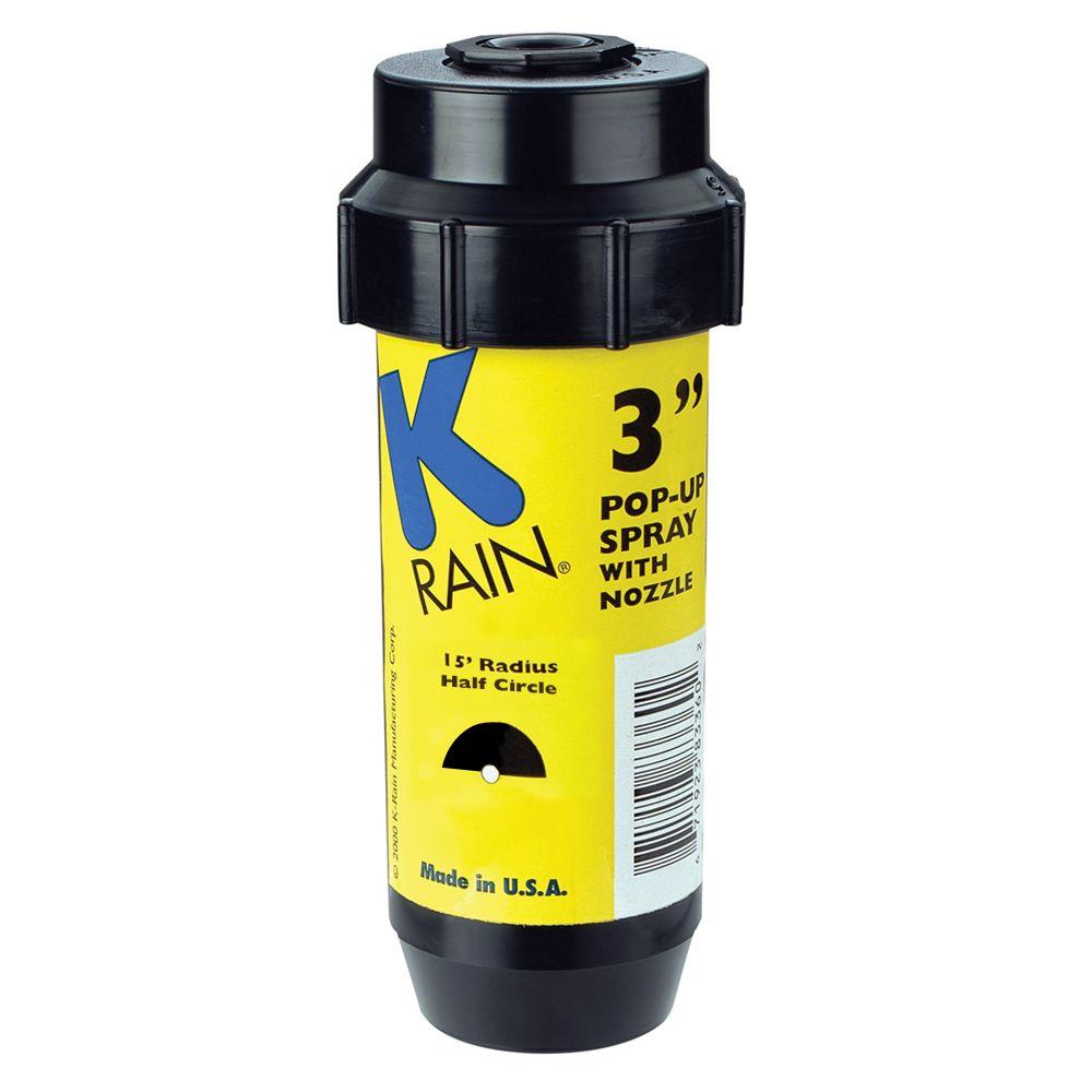 3 inch KSpray Pop-Up Sprinkler 1/2 Circle Pattern Nozzle