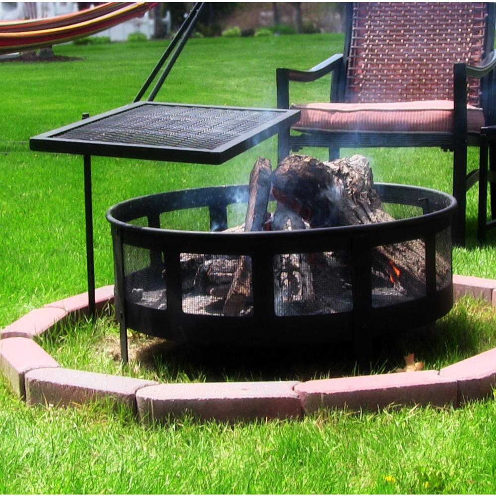 Sunnydaze Decor 24 In Steel Over Fire Adjustable Campfire Swivel