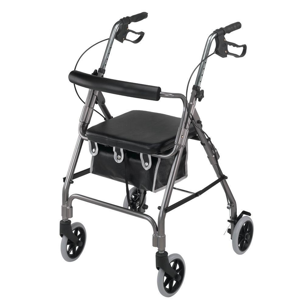 DMI Ultra Lightweight Rollator In Aluminum-501-2012-4100 - The Home Depot