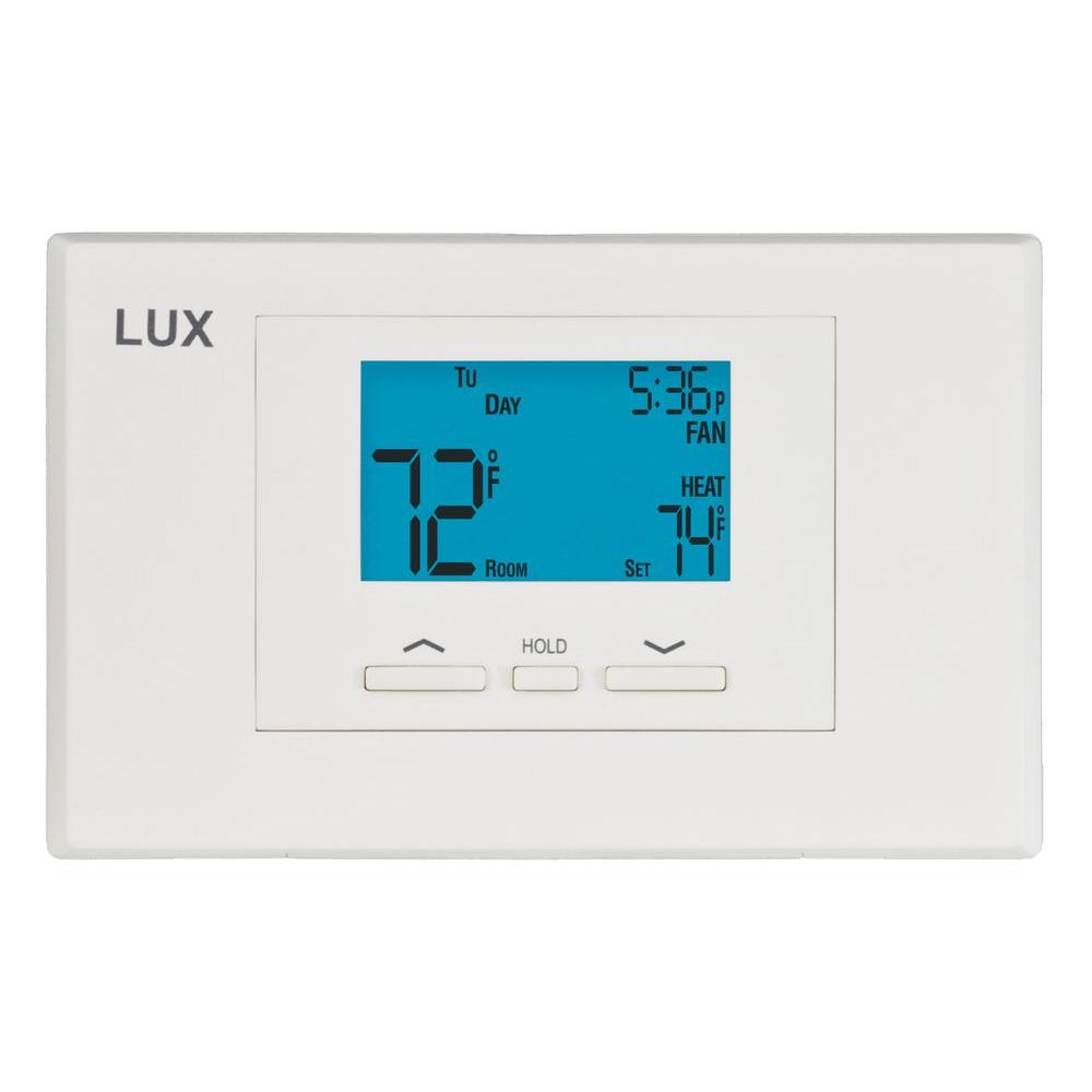 Lux 52Day Outlet Programmable ThermostatWIN100005 The Home Depot