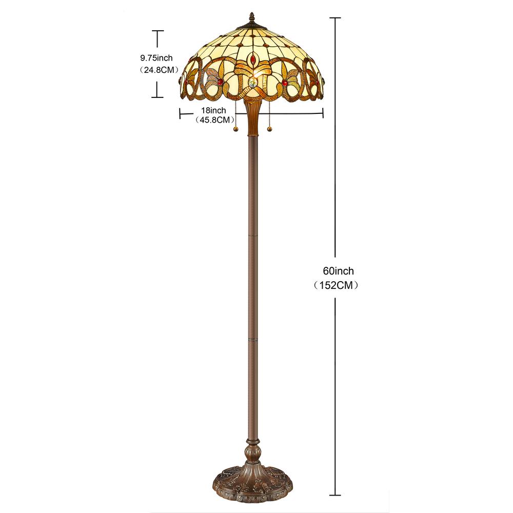 standing gold lamp