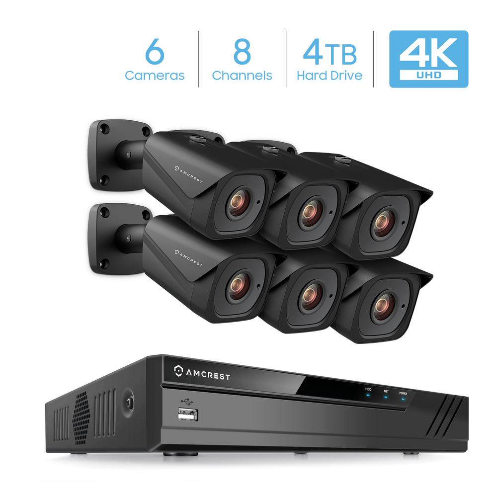 Amcrest Plug & Play 8-Channel 4K (8MP) 4TB Surveillance