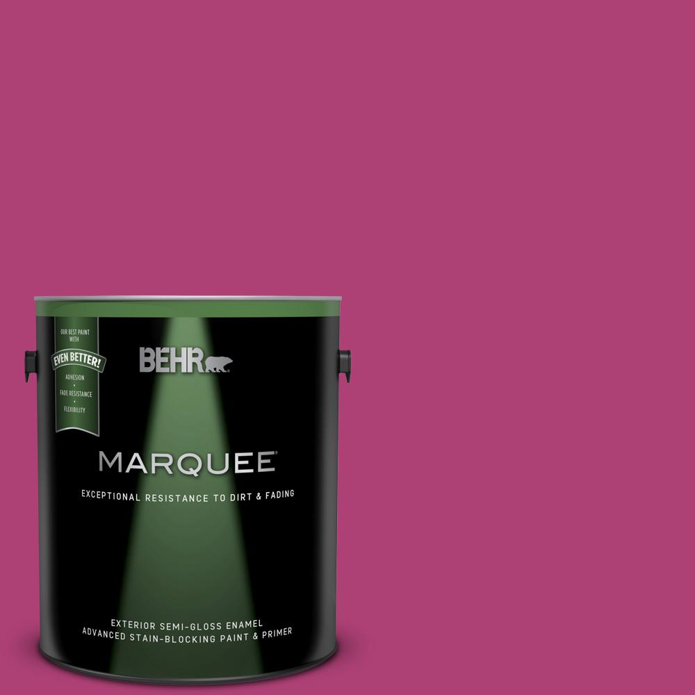 Behr Marquee 1 Gal 100b 7 Hot Pink Semi Gloss Enamel Exterior 100b 7 Hot Pink Semi Gloss Enamel Exterior