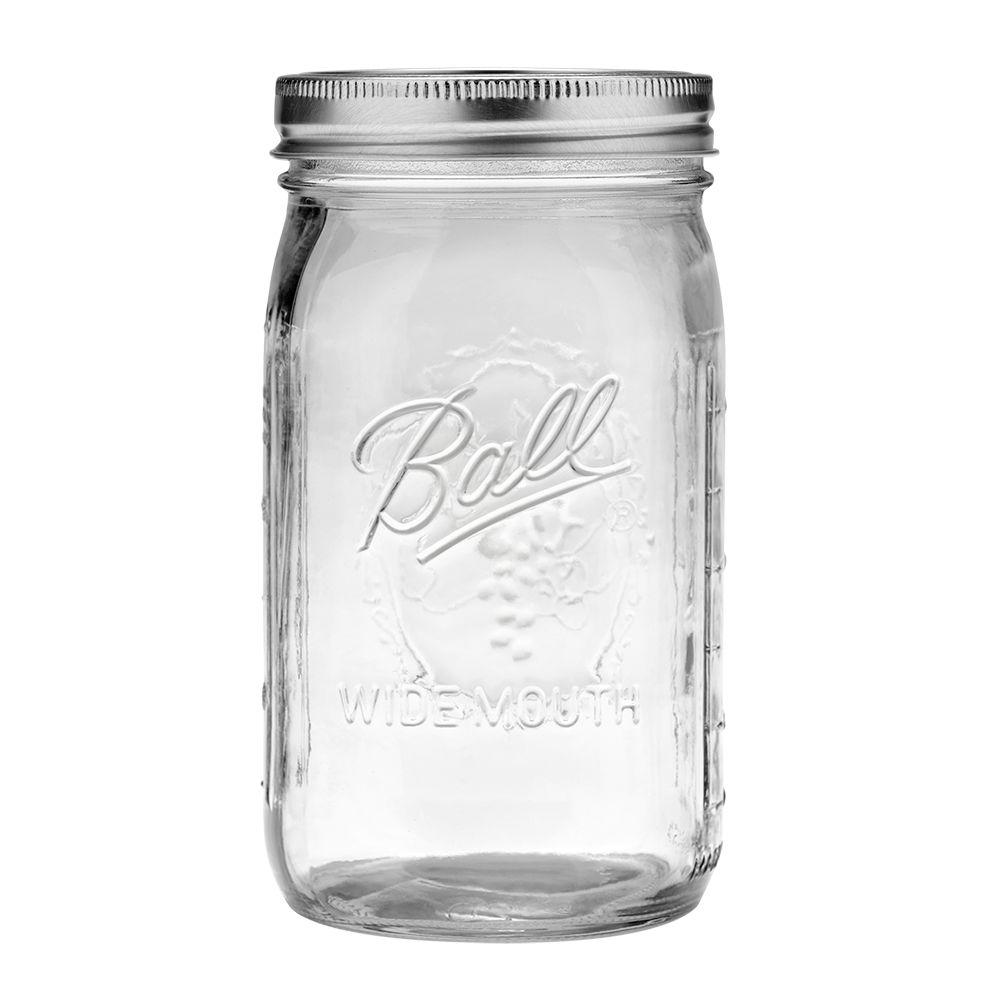 Wide mouth canning jar