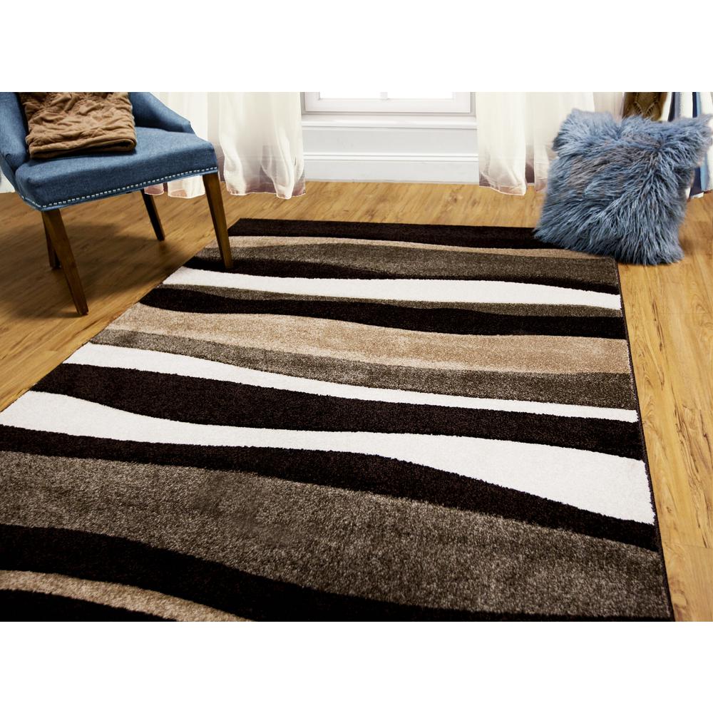 Bazaar Zag Dark Brown 8 Ft X 10 Indoor Area Rug 1 2382 514 Bazaar Zag Dark Brown 8 Ft X 10
