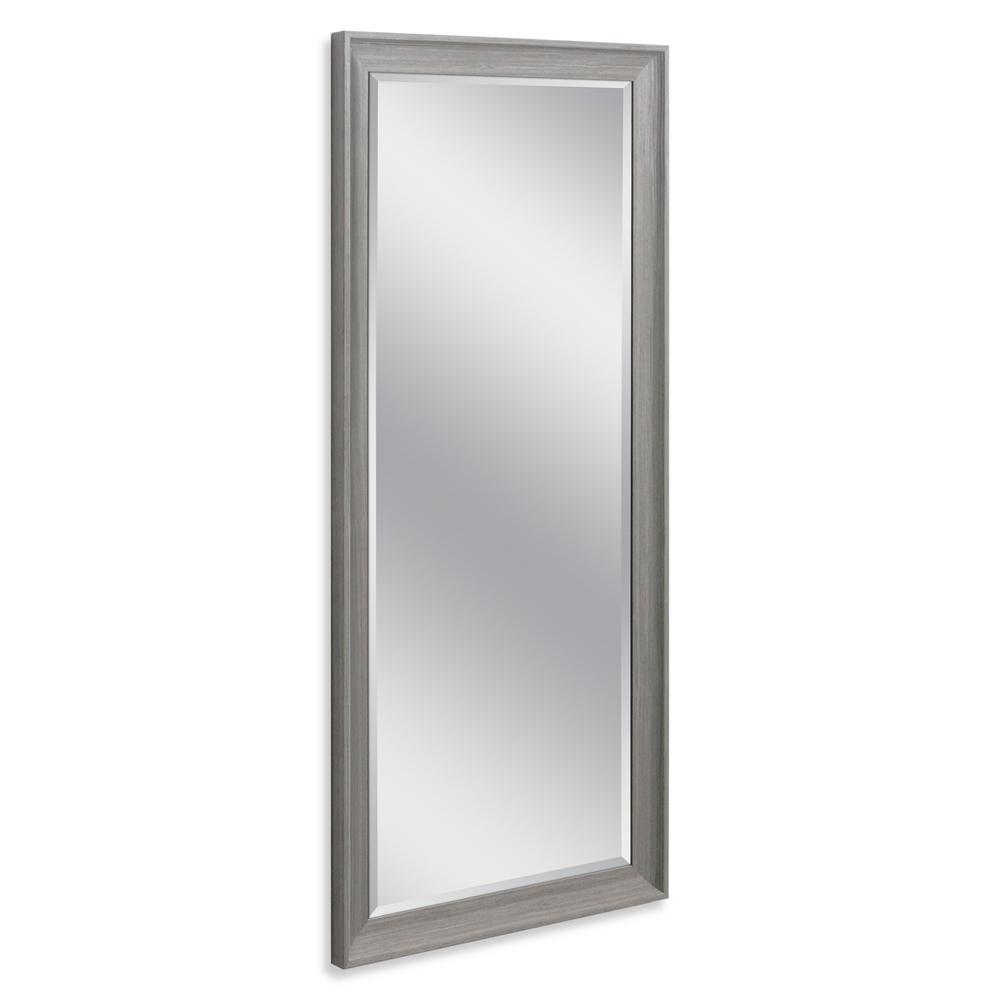 Deco Mirror Transitional 29 in. x 63 in. Single Driftwood Leaner Mirror