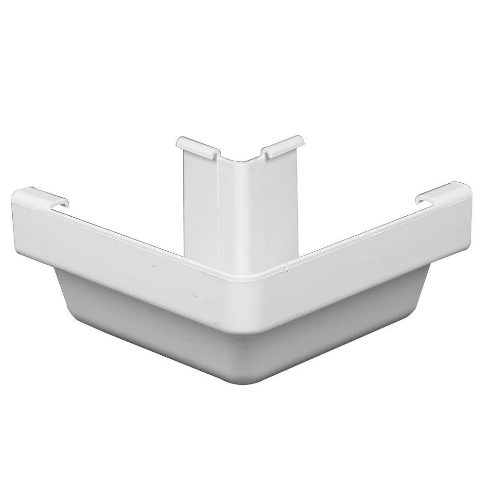 Amerimax Home Products 2 In X 3 In White Vinyl Downspout A B Elbow 37066 The Home Depot