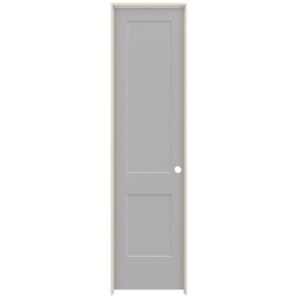 Jeld Wen 24 In X 96 In Monroe Driftwood Painted Left Hand Smooth Solid Core Molded Composite Mdf Single Prehung Interior Door
