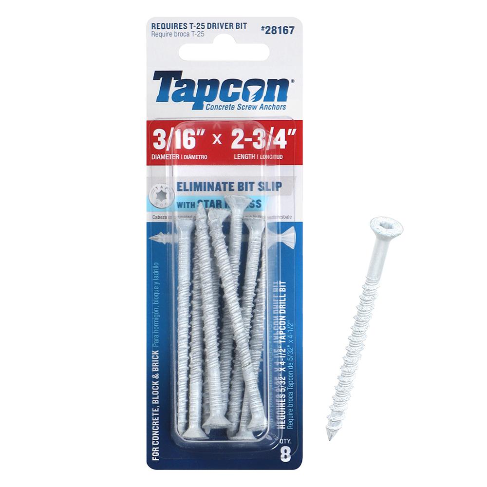 3/16" x 5-1/2" Tapcon Style Masonry Drill Bit Lot of 50 BULK 