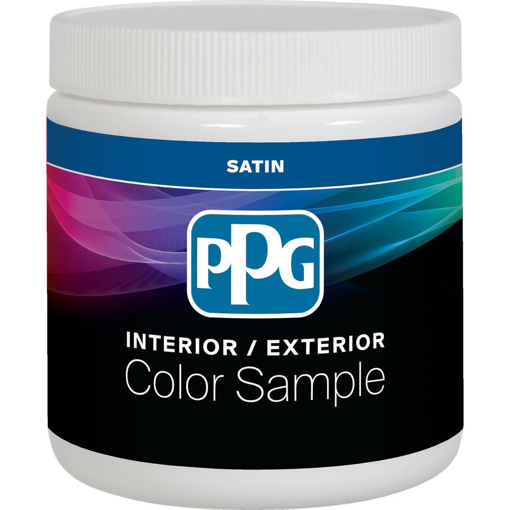 PPG TIMELESS 8 oz. Pure White/Base 1 Satin Interior Paint