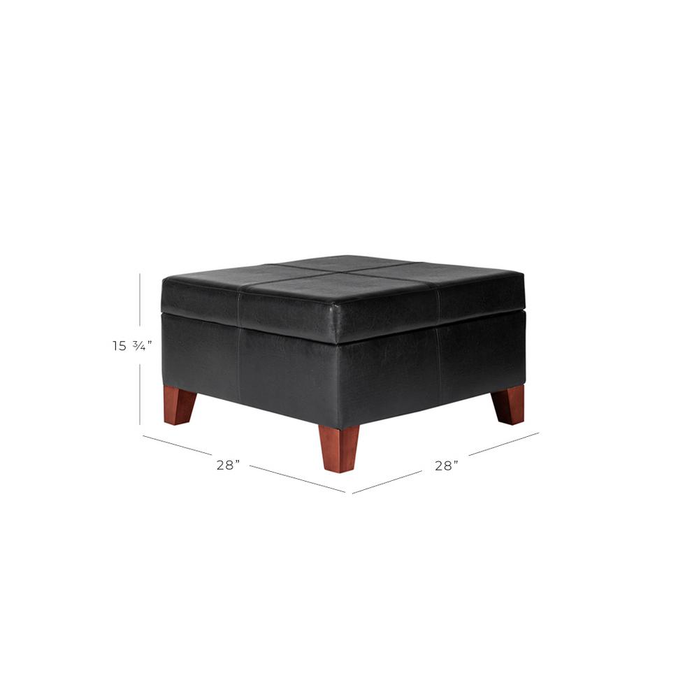 Homepop Large Black Faux Leather Storage Ottoman K2380 E169 The Home Depot - Homepop Large Faux Leather Round Storage Ottoman Homepop Large Black Faux Leather Storage Ottoman K2380 E169 The Home Depot - Homepop Large Faux Leather Round Storage Ottoman