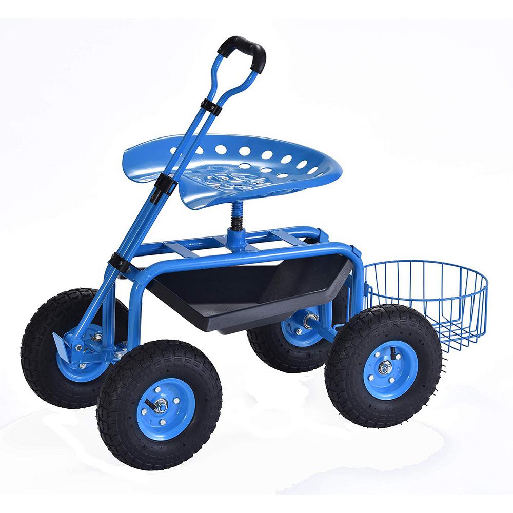 Gorilla Carts Rolling Garden Scooter Gor Rgc The Home Depot