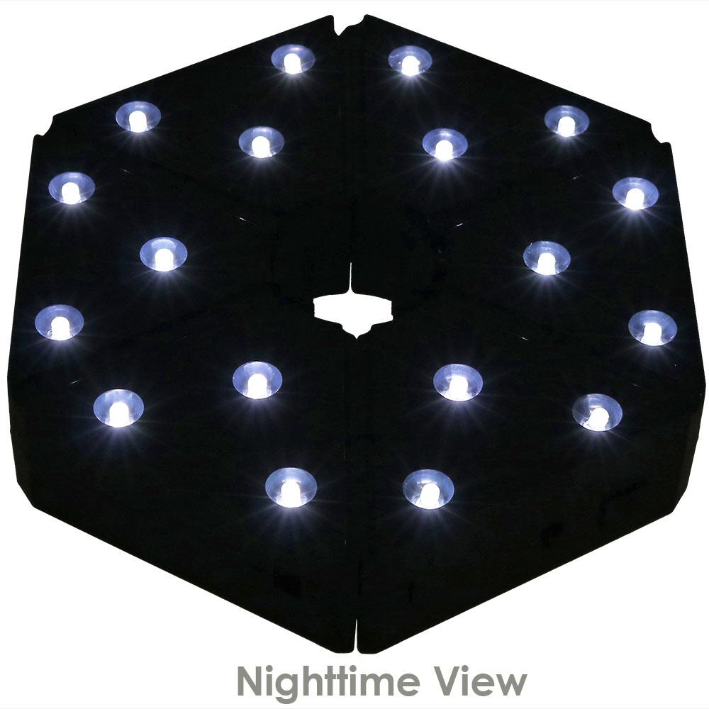 Sunnydaze Decor Outdoor Patio Umbrella Lights Cordless 18 Led Outdoor Patio Umbrella Lights Cordless 18 Led Battery Operated Light In Black