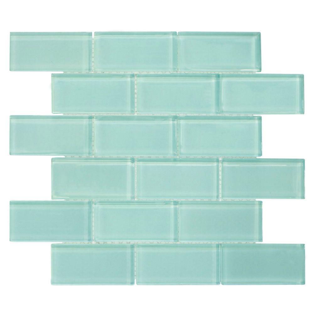 Mosaic Jeffrey Court Tile Flooring The Home Depot Tiffany May 11 3 4 In X