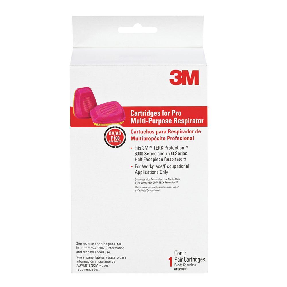 3M Professional Multi-Purpose Replacement Respirator Cartridges ...